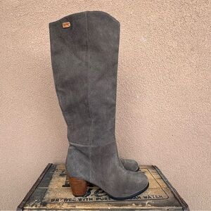 Camper Annie Tall Suede Leather Heeled Boot